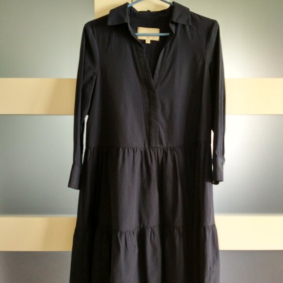 Brochu Walker Dark Navy Long sleeved Mini Dress - Picture 1 of 8